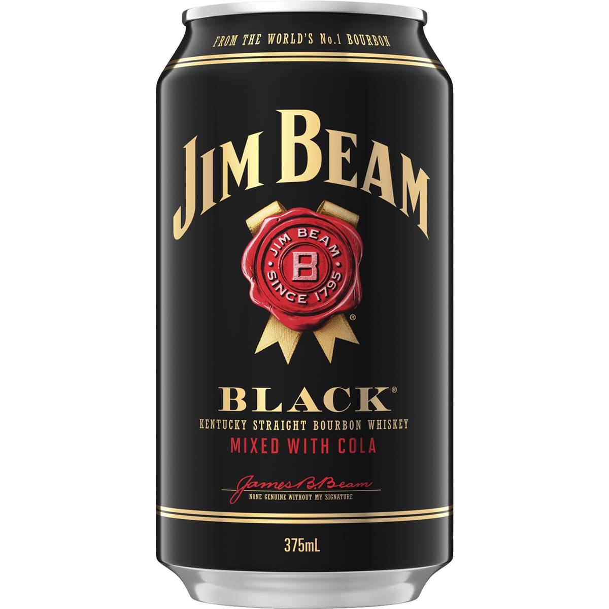 Jim Beam Black Label Bourbon & Cola Can