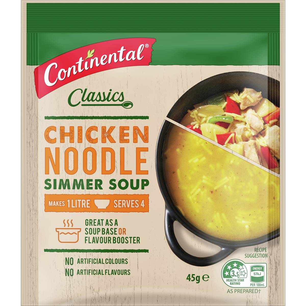 Continental Simmer Soup Chicken Noodle