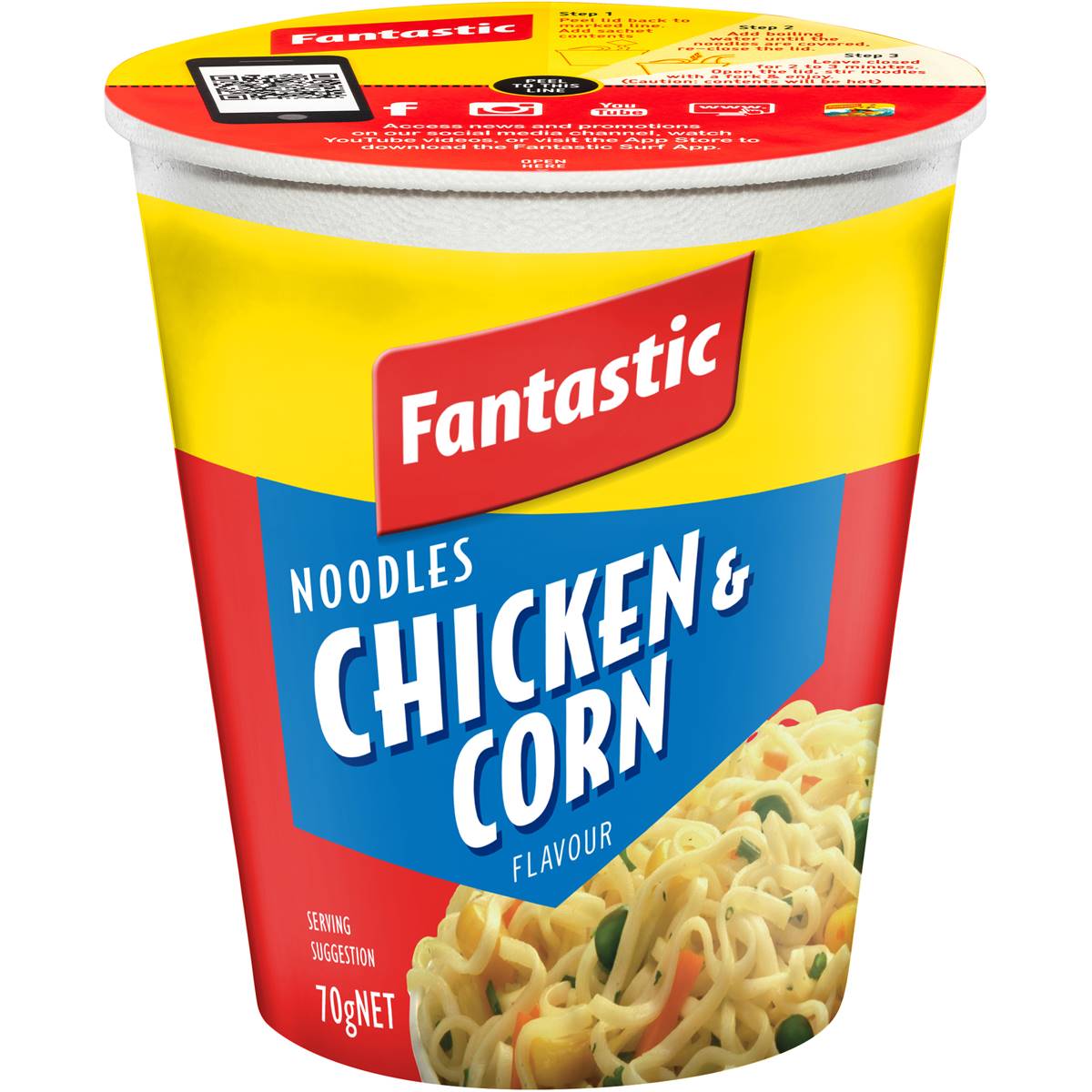 Fantastic Chicken & Corn Noodle Cup