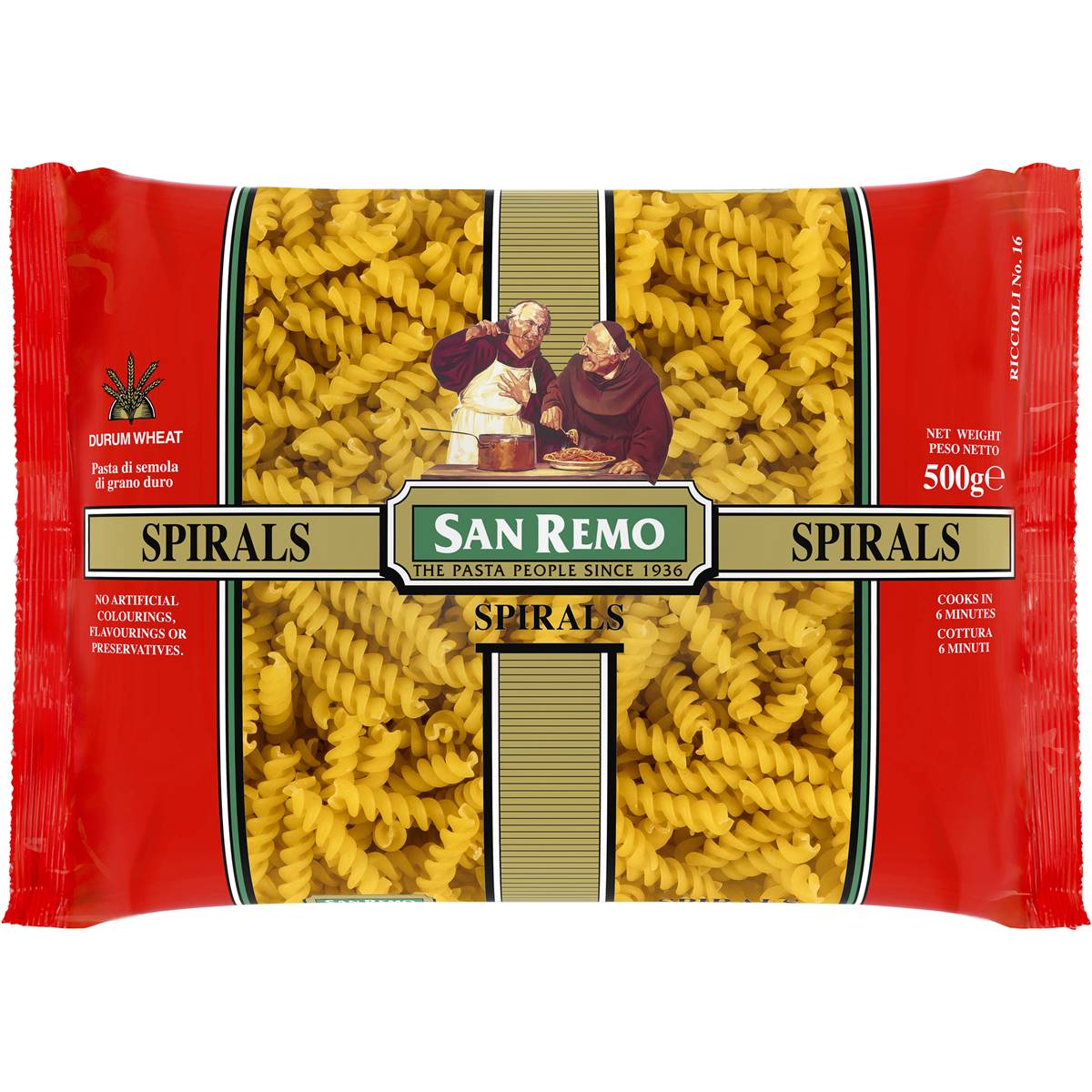 San Remo Spirals Pasta No 16