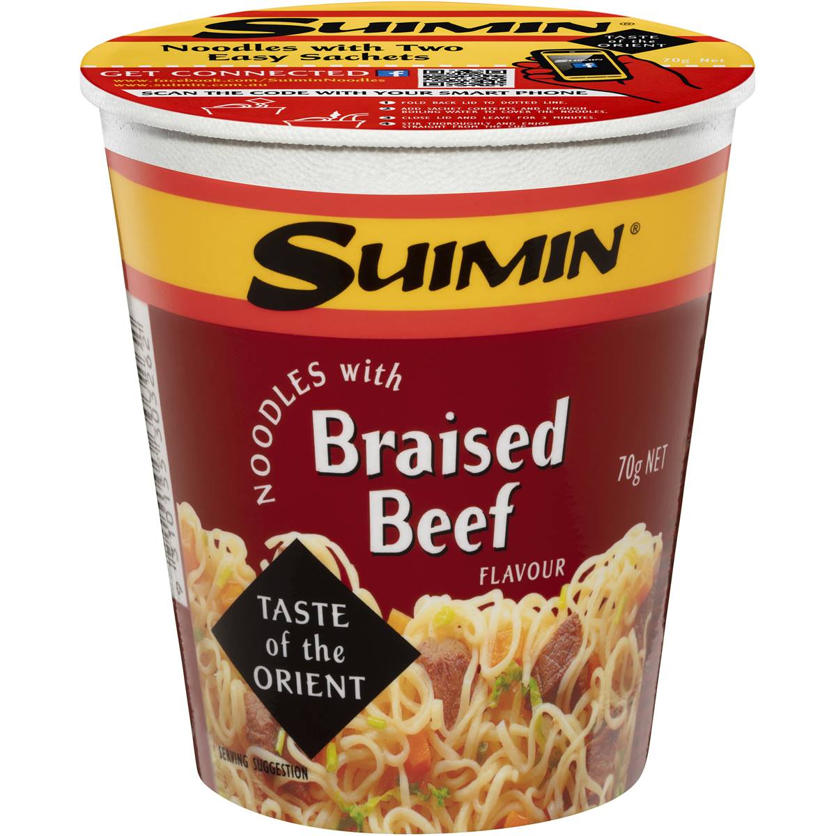 Suimin Brasied Beef Noodle Cup