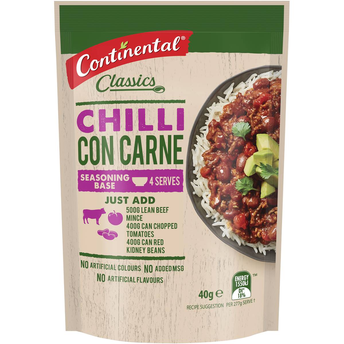 Continental Recipe Base Chilli Con Carne