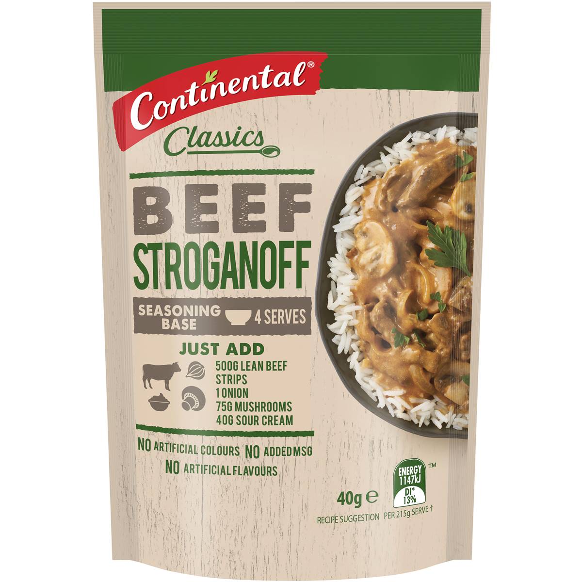 Continental Recipe Base Beef Stroganoff