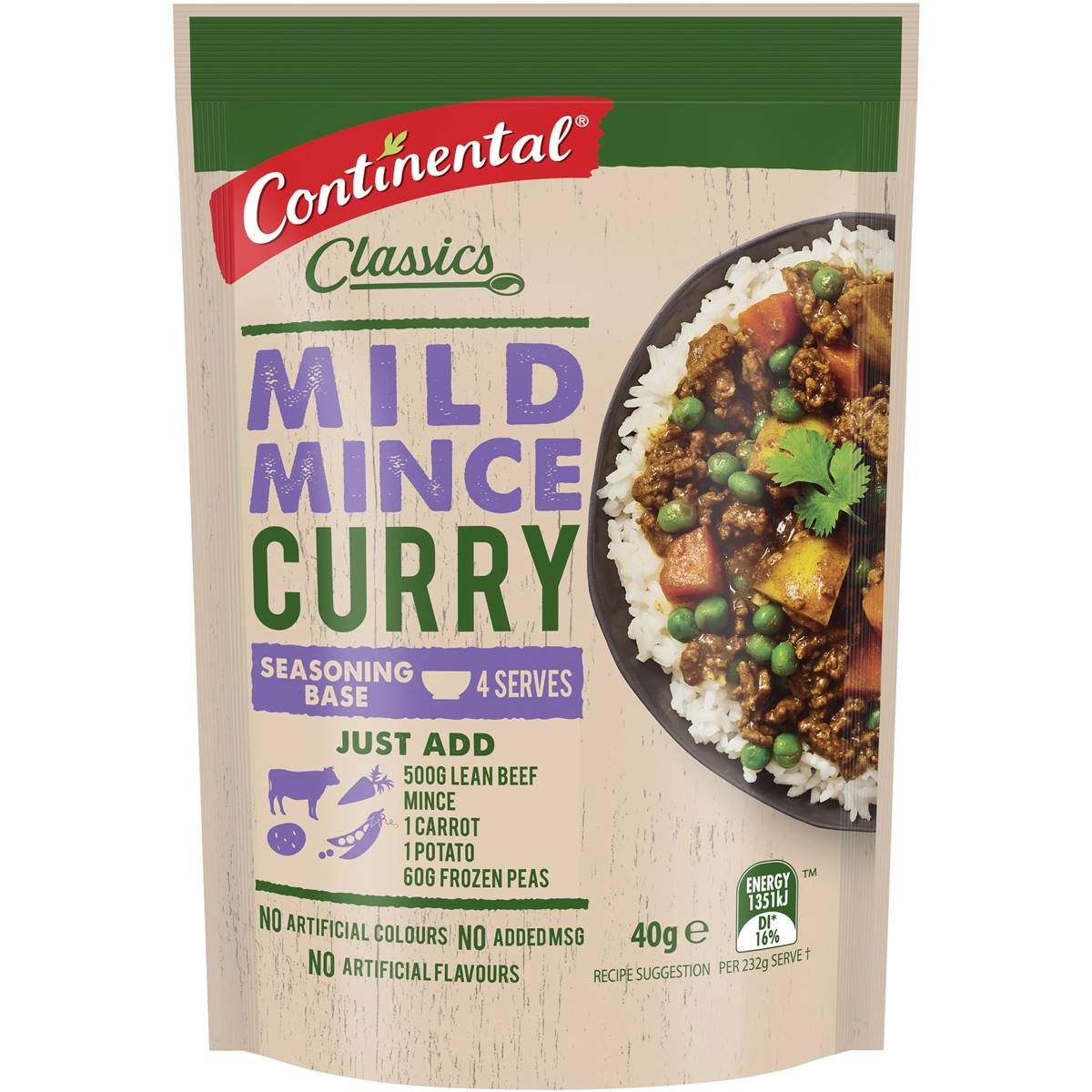 Continental Recipe Base Mild Mince Curry