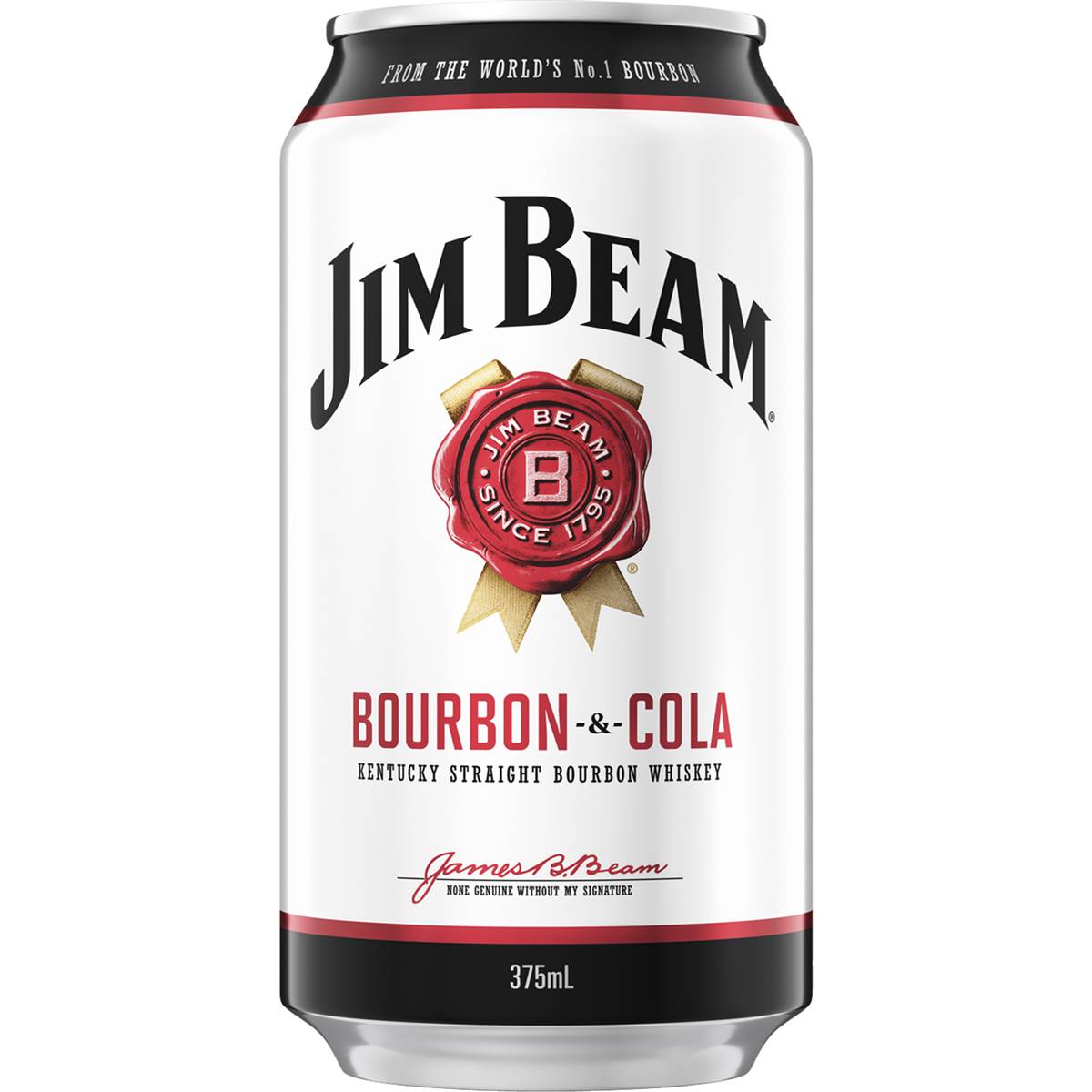 Jim Beam White Label Bourbon & Cola Can