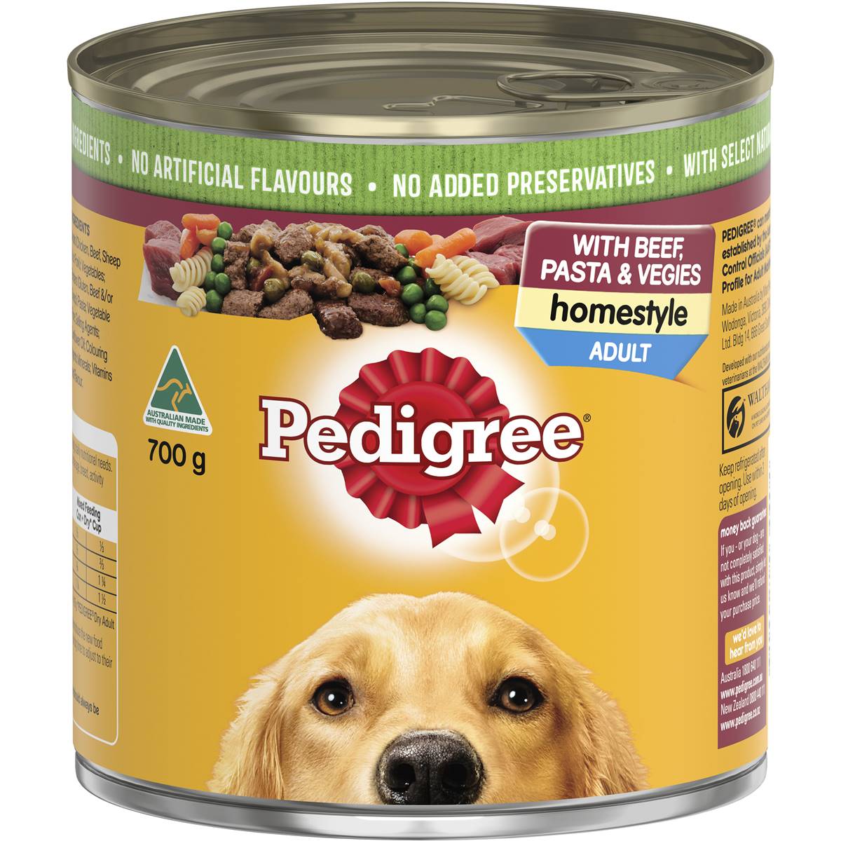 Pedigree Adult Dog Food Homestyle With Beef Pasta & Vegies