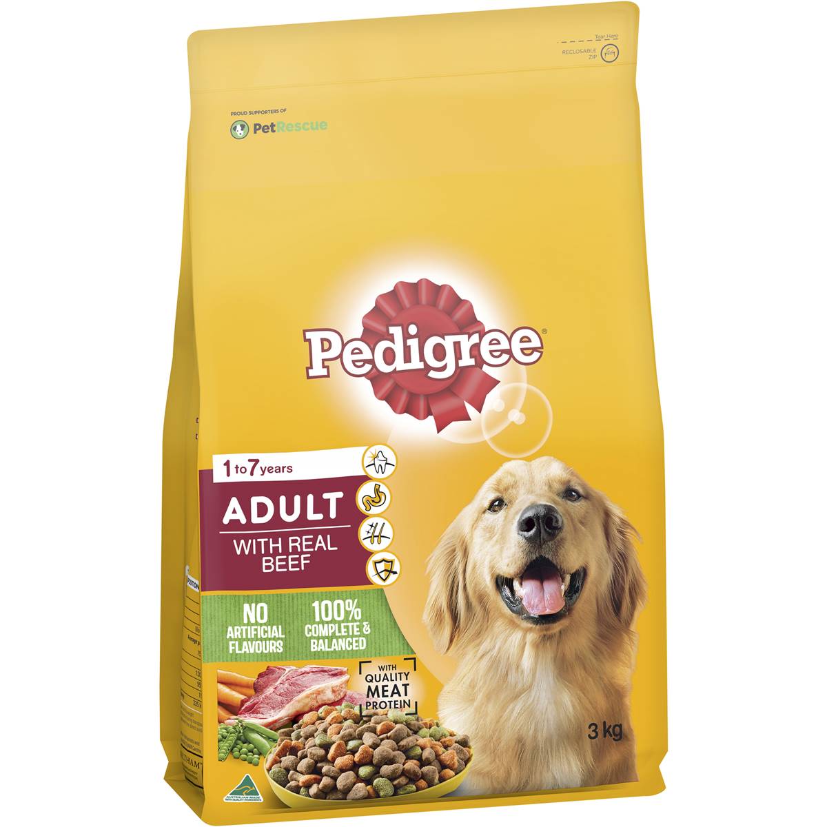 Pedigree Adult Dog Food With Real Beef