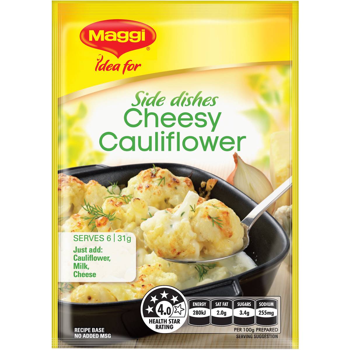 Maggi Cheesy Cauliflower Recipe Base 