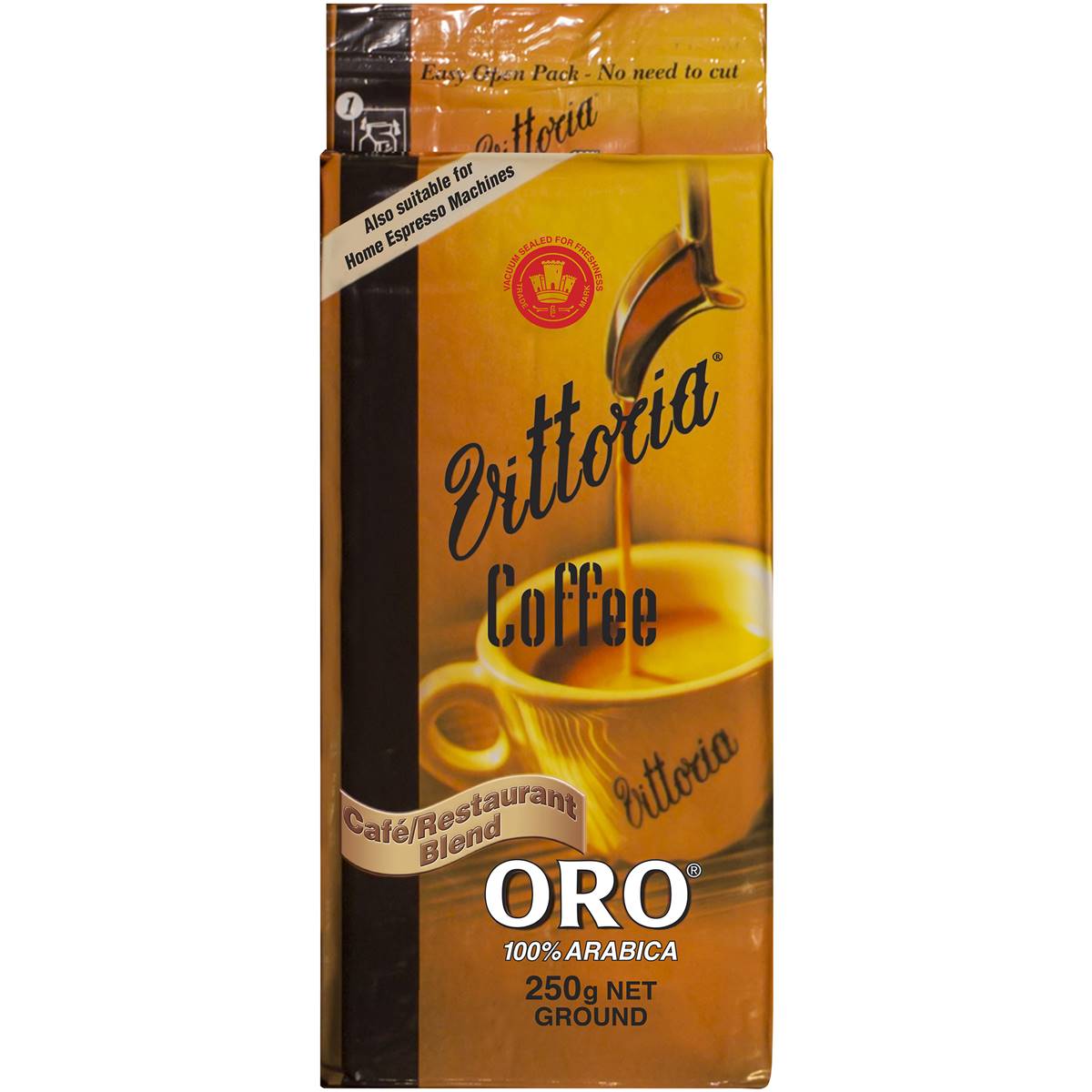 Vittoria Ground Coffee Oro Gold Cafe Series