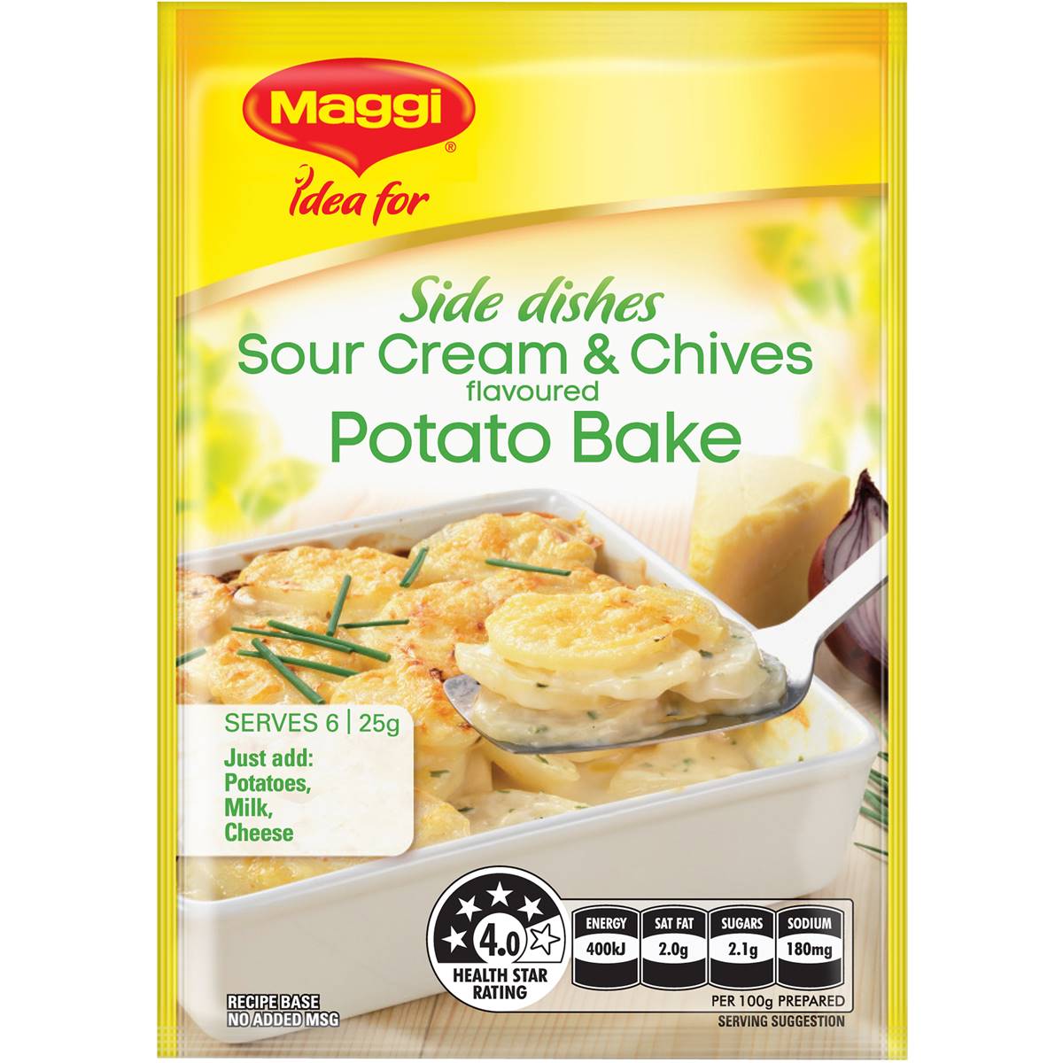 Maggi Sour Cream And Chives Potato Bake Recipe Base