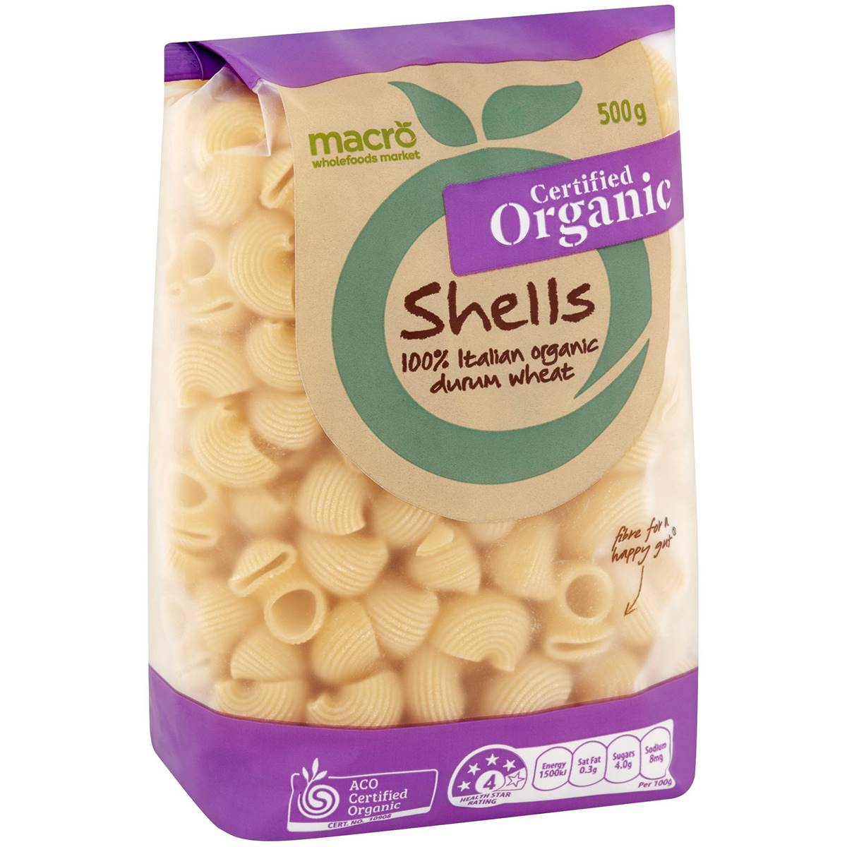Macro Organic Shells Pasta