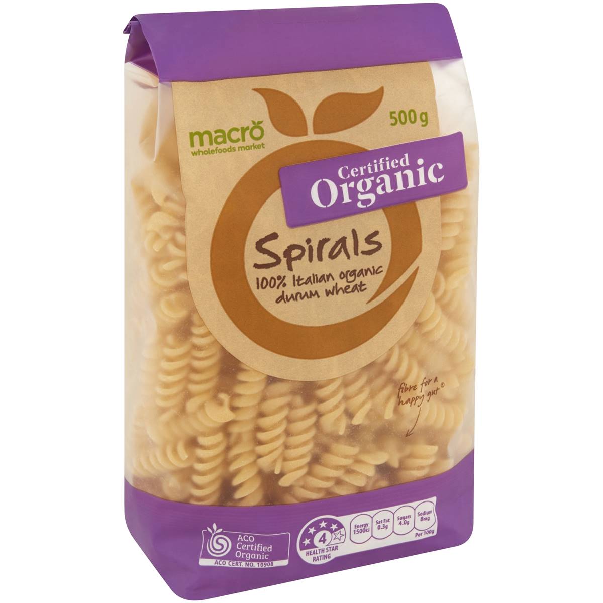 Macro Organic Spirals Pasta