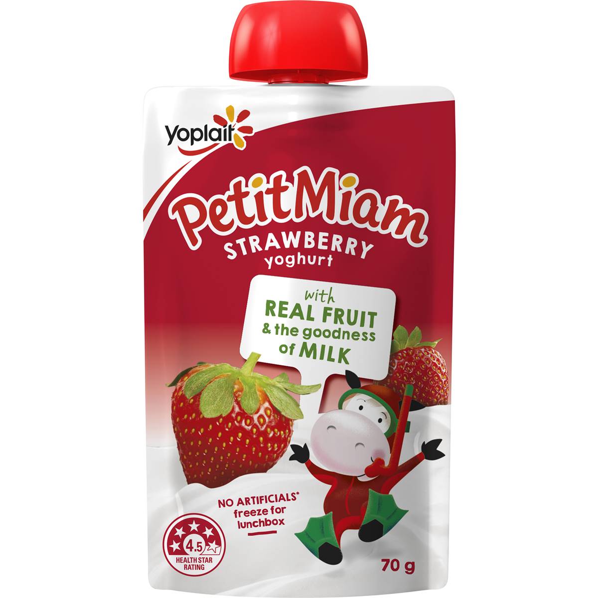 Yoplait Petit Miam Squeezie Yoghurt Strawberry