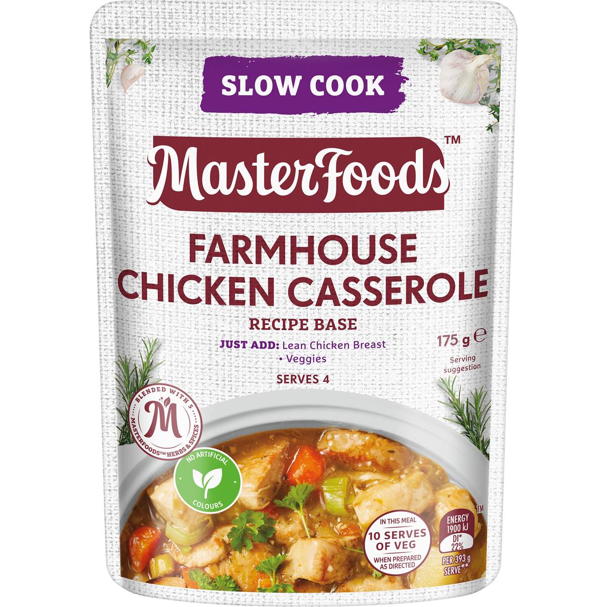 Masterfoods Slow Cooker Farmhouse Chicken Casserole