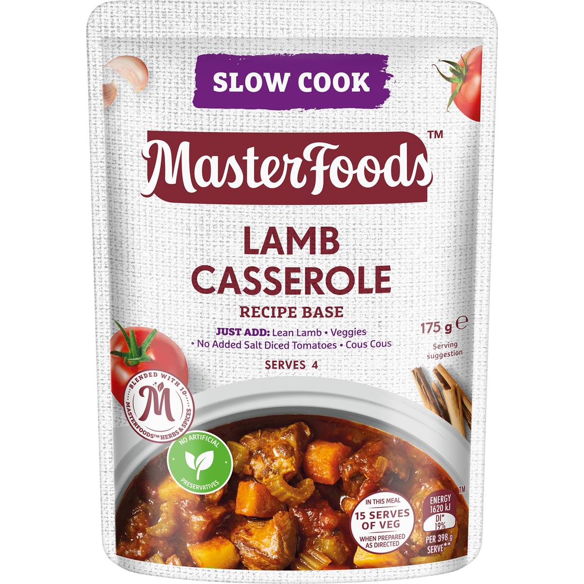 Masterfoods Slow Cooker Lamb Casserole