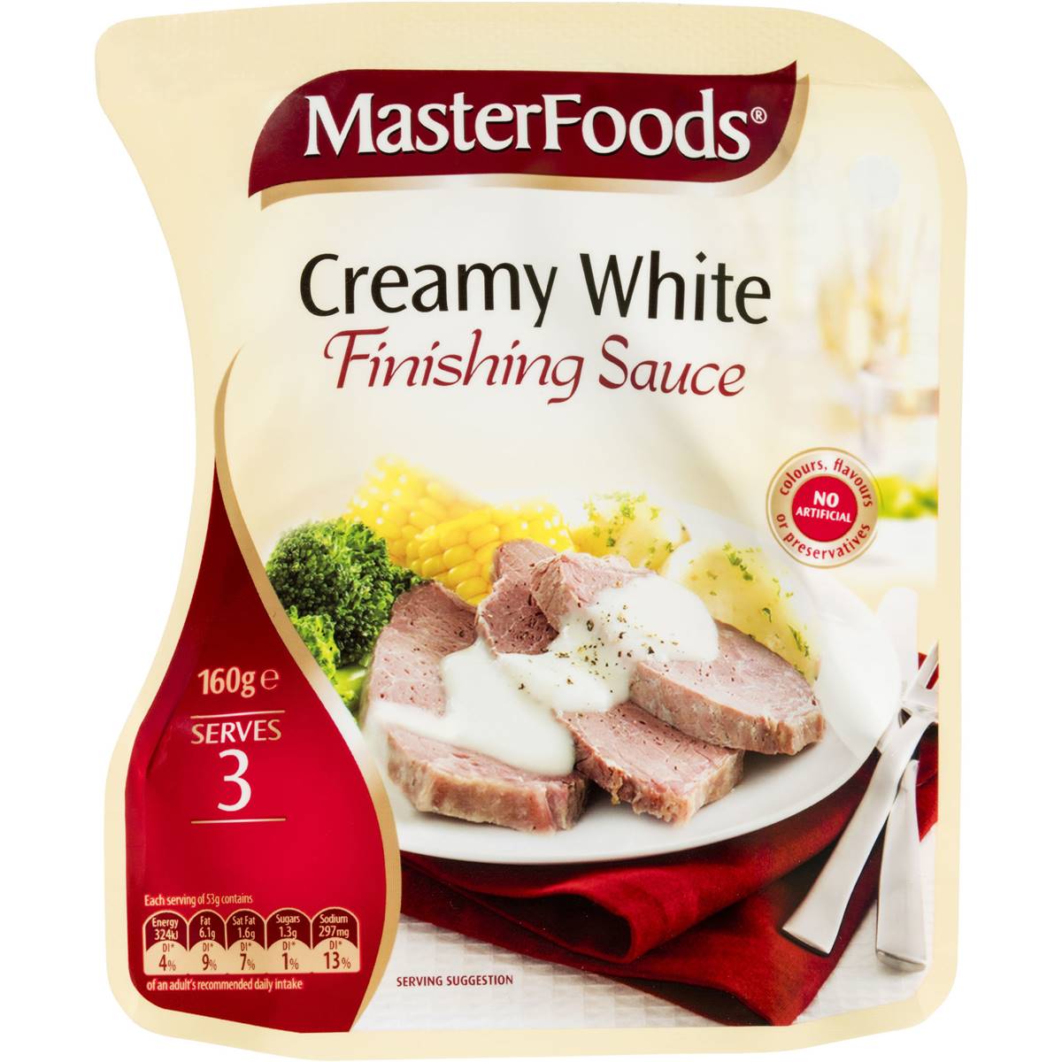 Masterfoods Finishing Sauce Creamy White