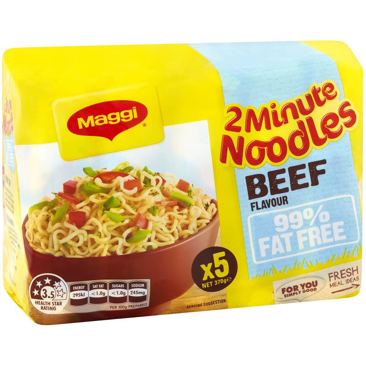 Maggi Beef 2 Minute Noodles 99% Fat Free
