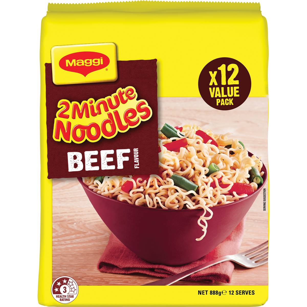Maggi Beef 2 Minute Noodles Value Pack