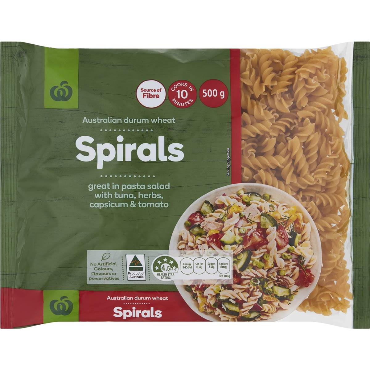 Woolworths Select Spirals Pasta