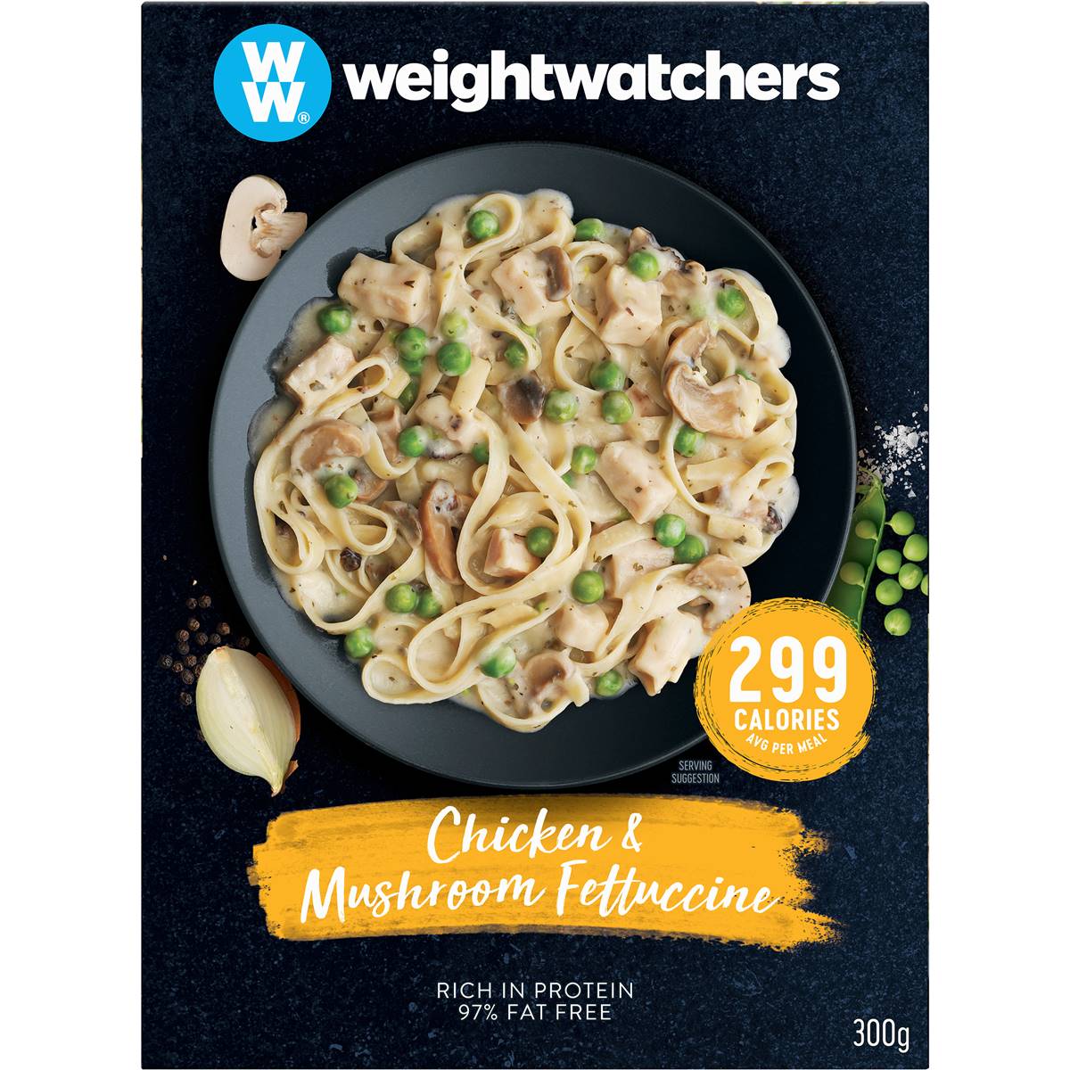 Weight Watchers Chicken & Mushroom Fettucini