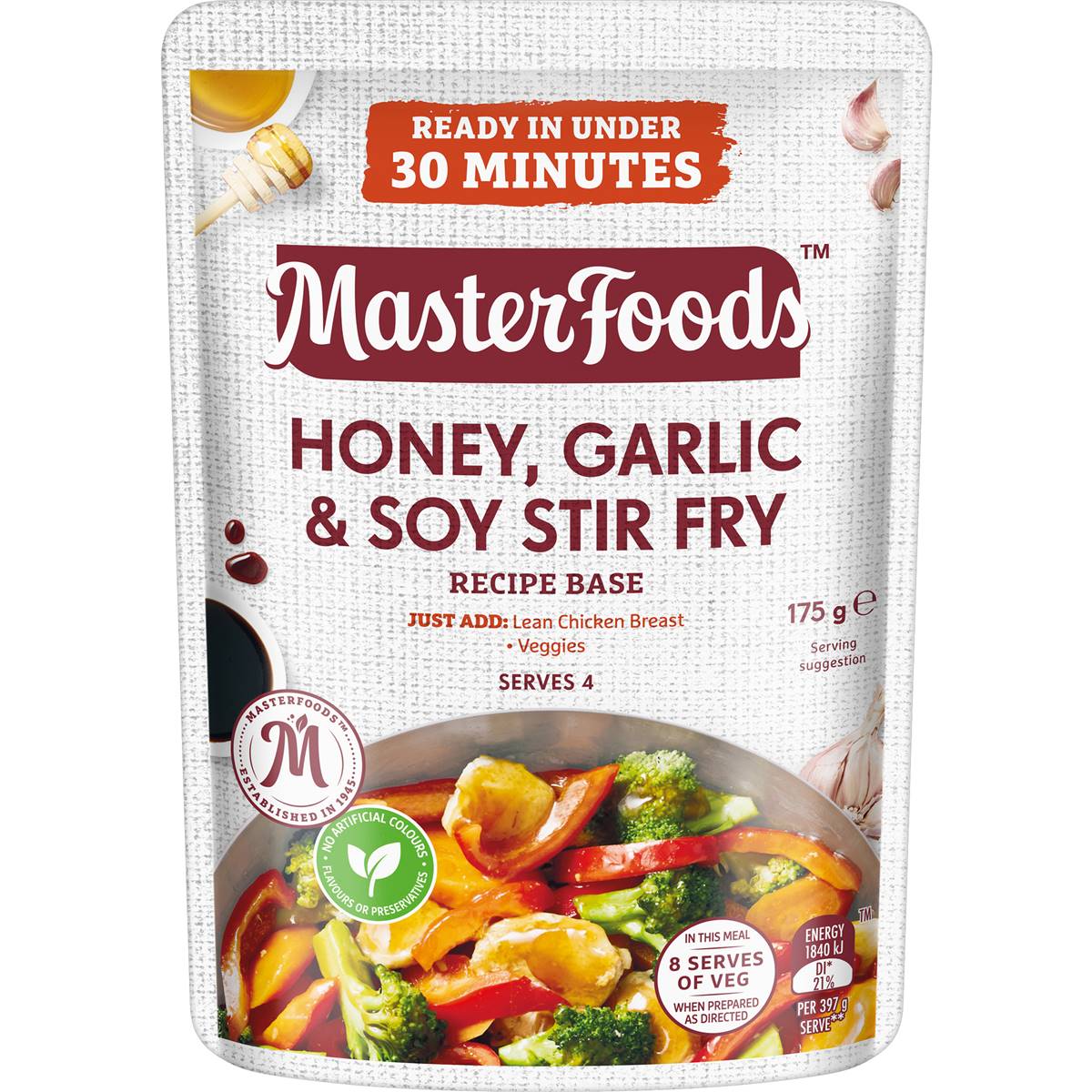 Masterfoods Stir Fry Sauce Honey, Garlic & Soy