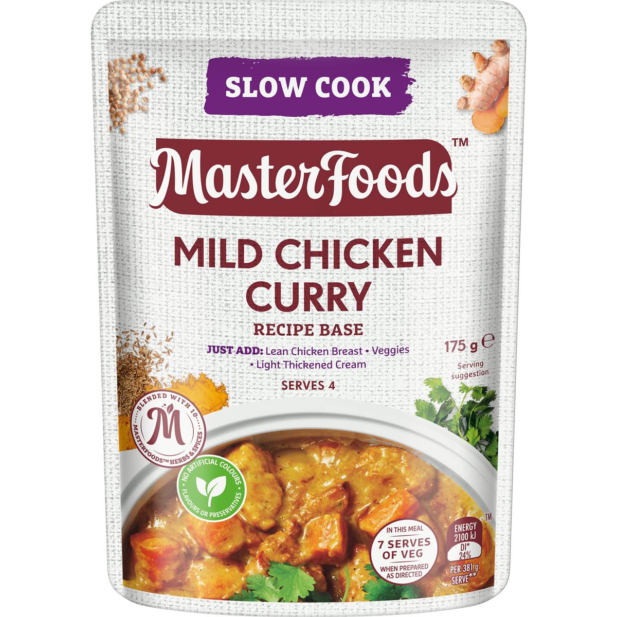Masterfoods Slow Cooker Mild Chicken Curry