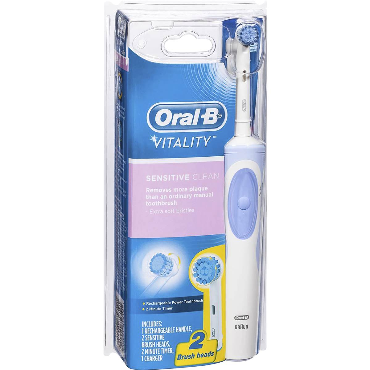 Oral-b Vitality Plus Toothbrush Electric Sensitive Clean