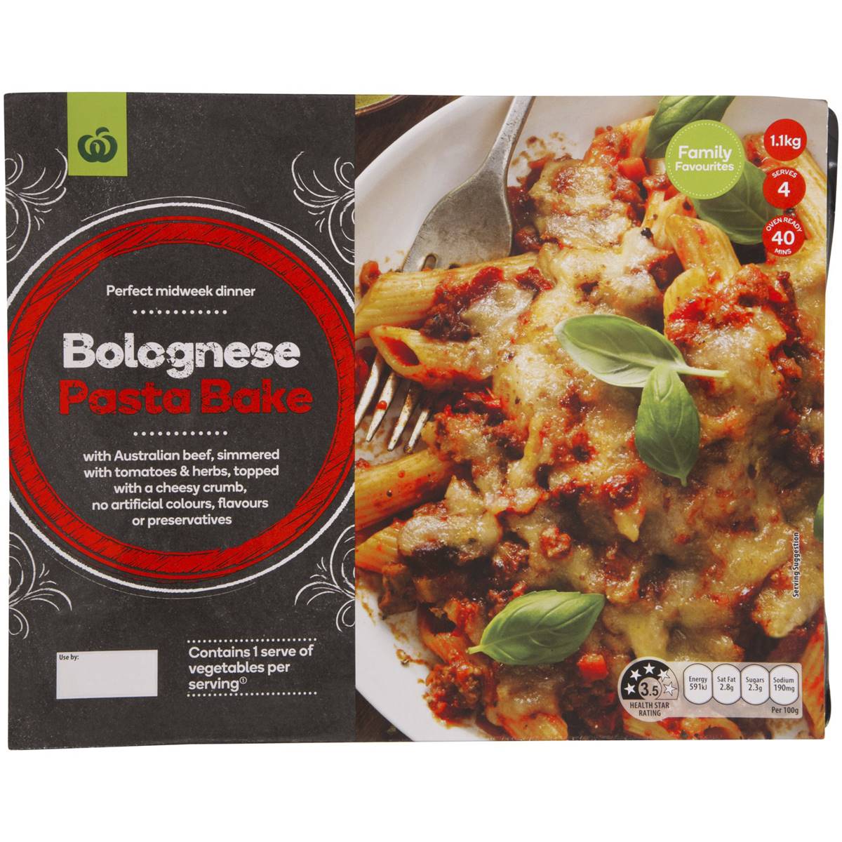 Woolworths Penne Pasta Bolognese