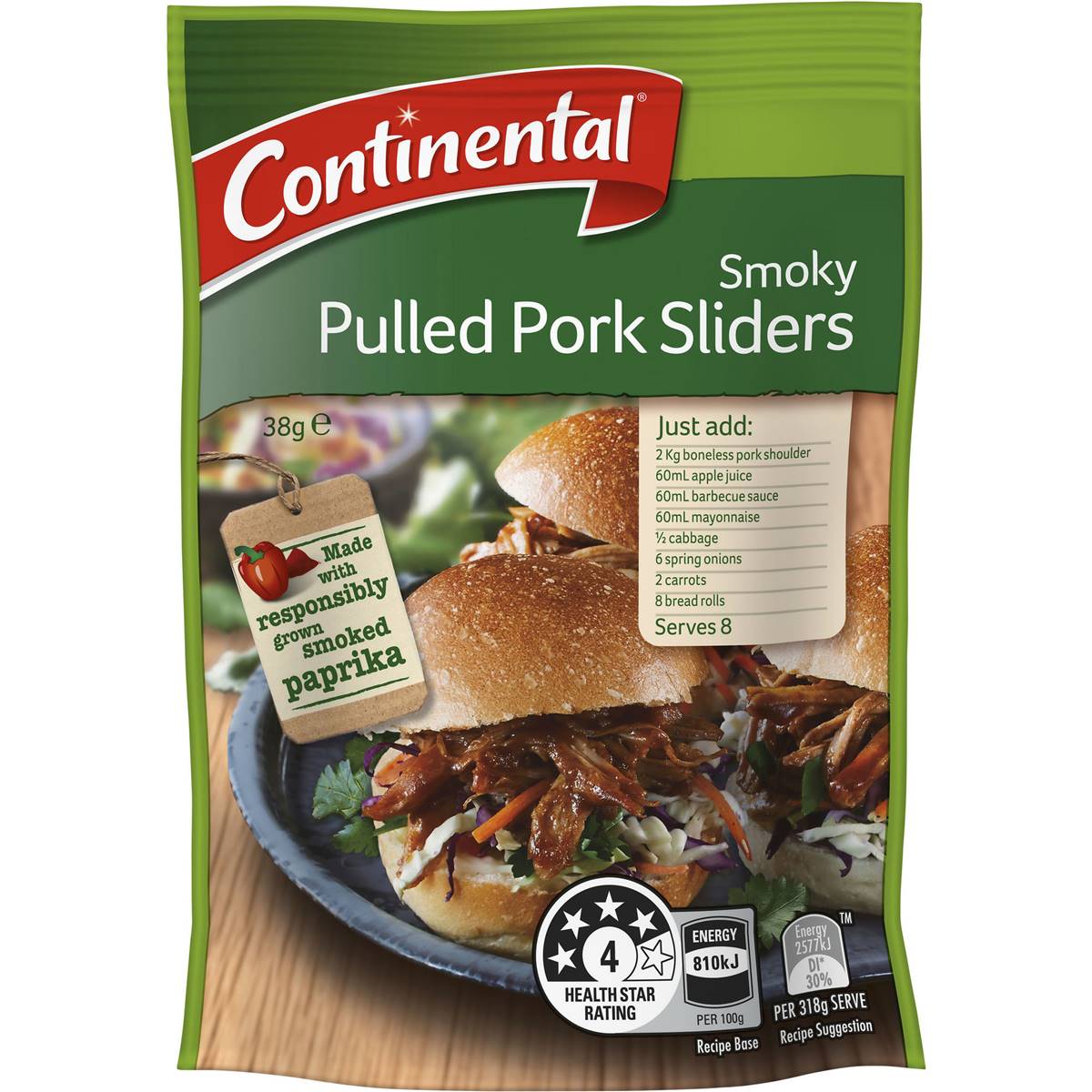 Continental Recipe Base Smoky Pulled Pork Sliders