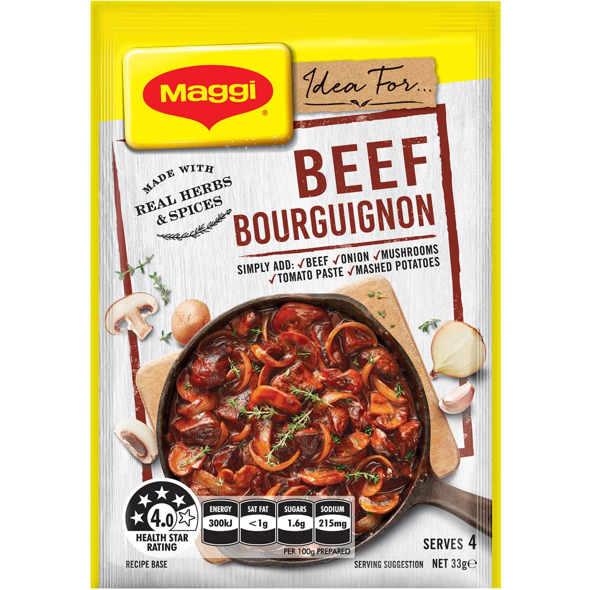 Maggi Beef Bourguignon Recipe Base