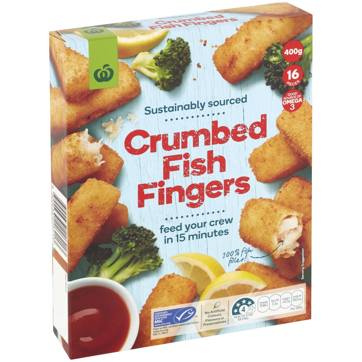 Woolworths Select Fish Fingers Fillets