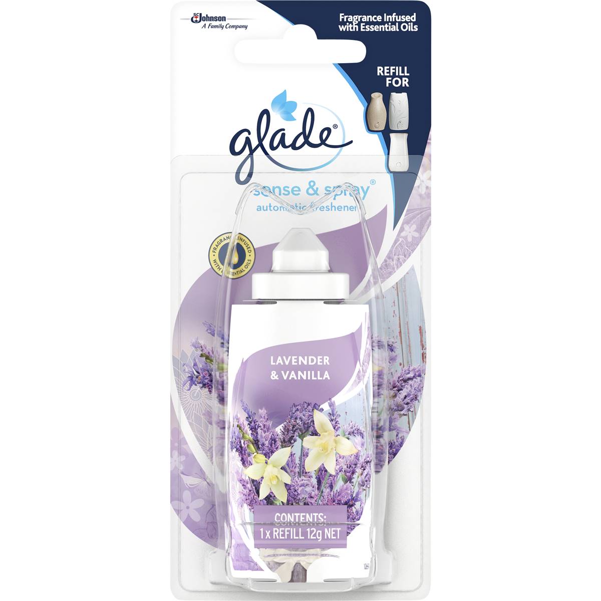 Glade Sense & Spray Automatic Spray Air Freshener Lavender Refill