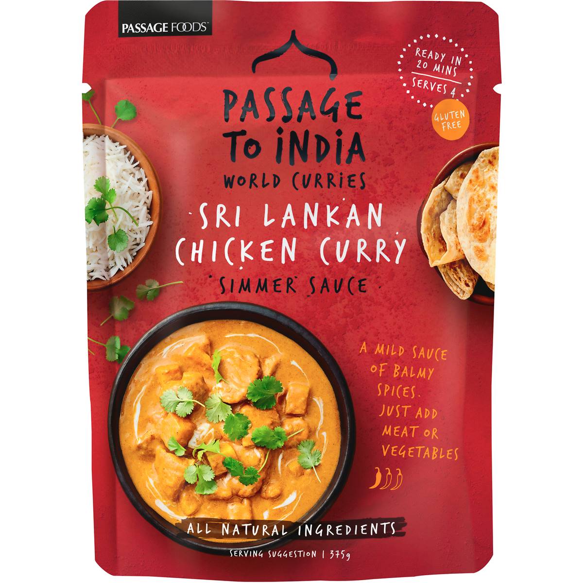 Passage To Sri Lanka Simmer Sauce Chicken Curry