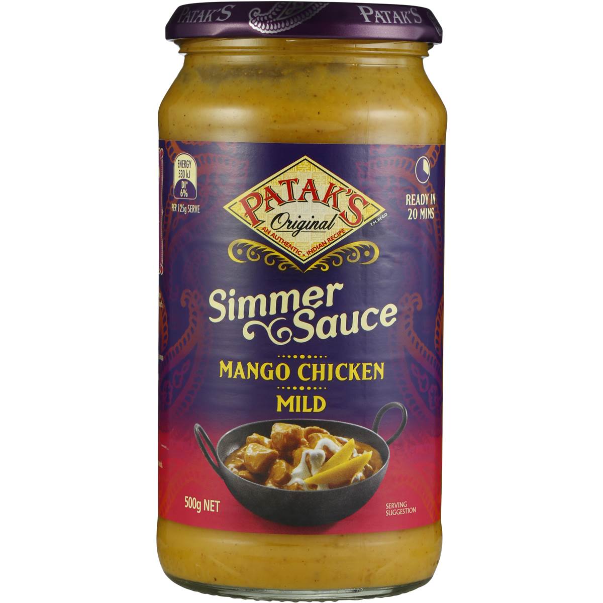 Pataks Simmer Sauce Mango Chicken