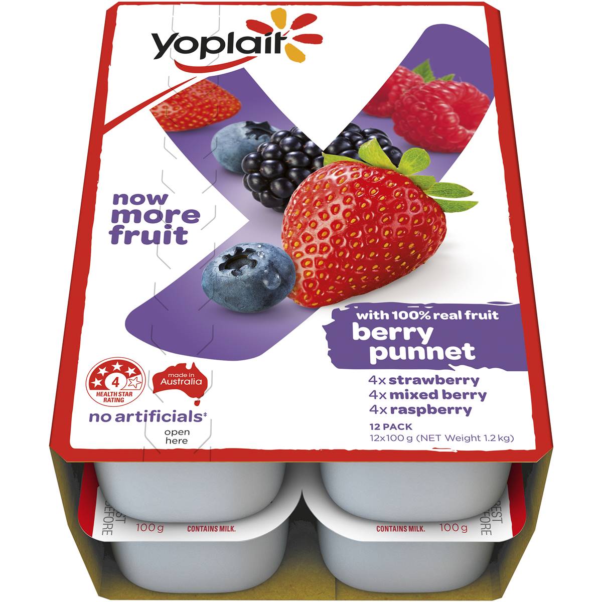 Yoplait Classics Berry Punnet Yoghurt