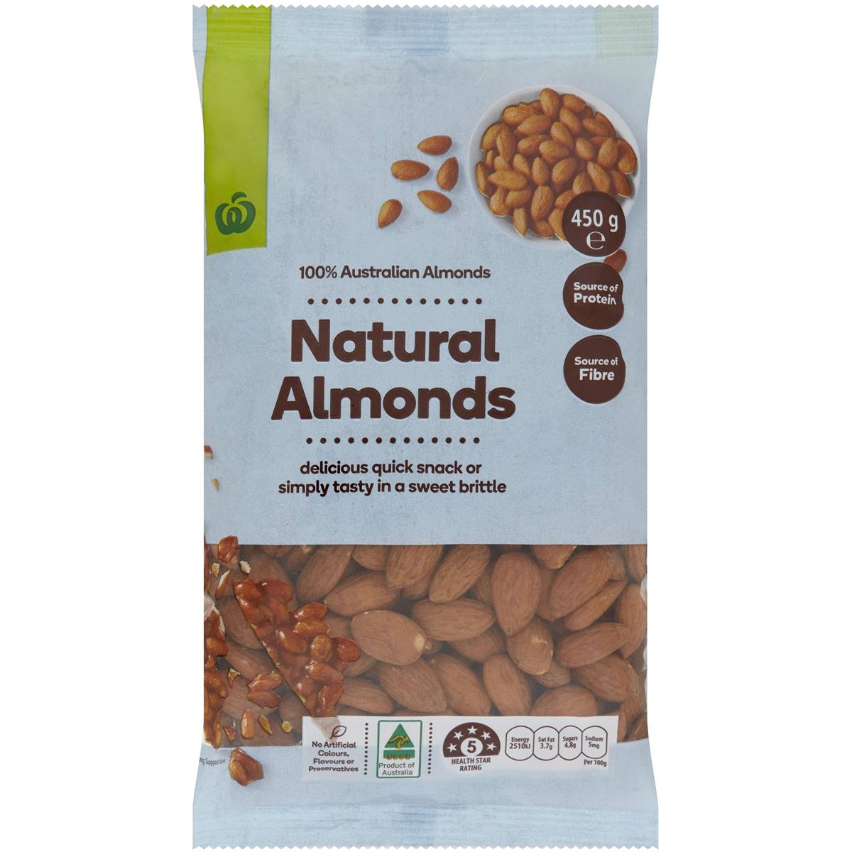 Woolworths Select Almonds Natural