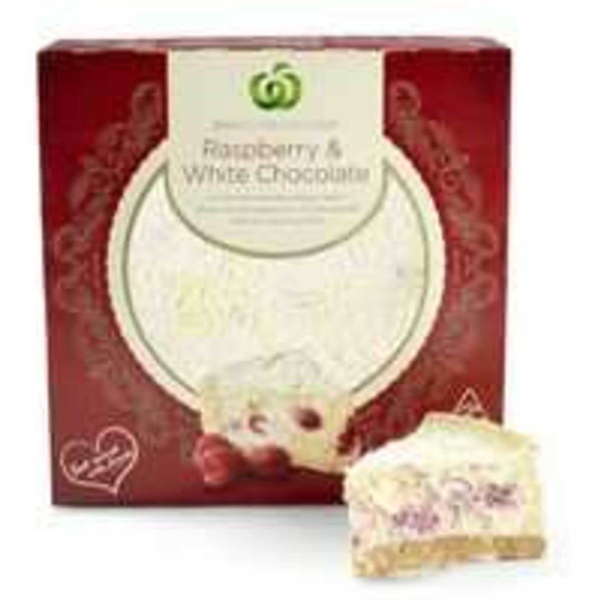Woolworths Baked Cheese Cake Raspberry & White Chocolate
