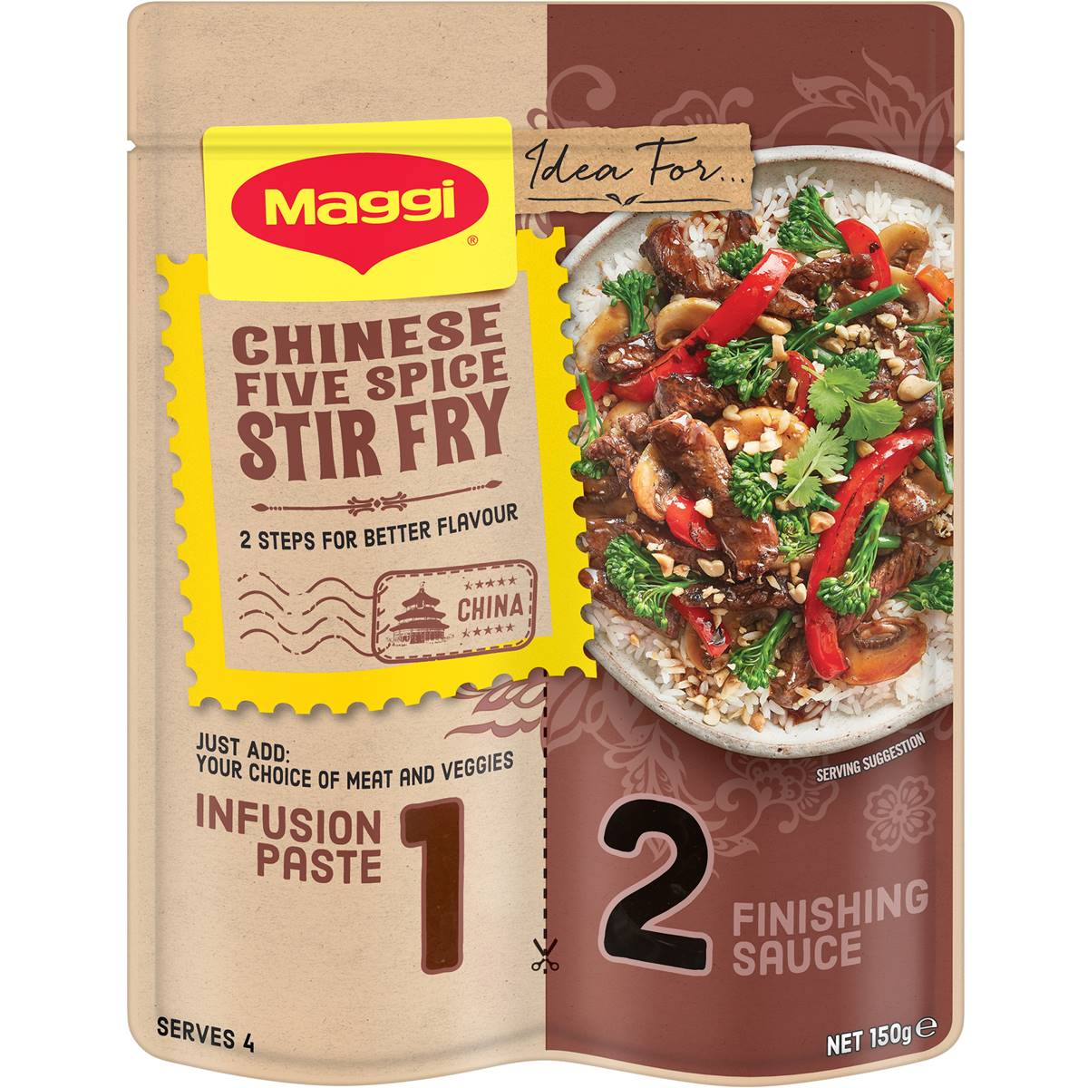 Maggi 2-step Stir Fry Creations Chinese Five Spice & Soy Beef