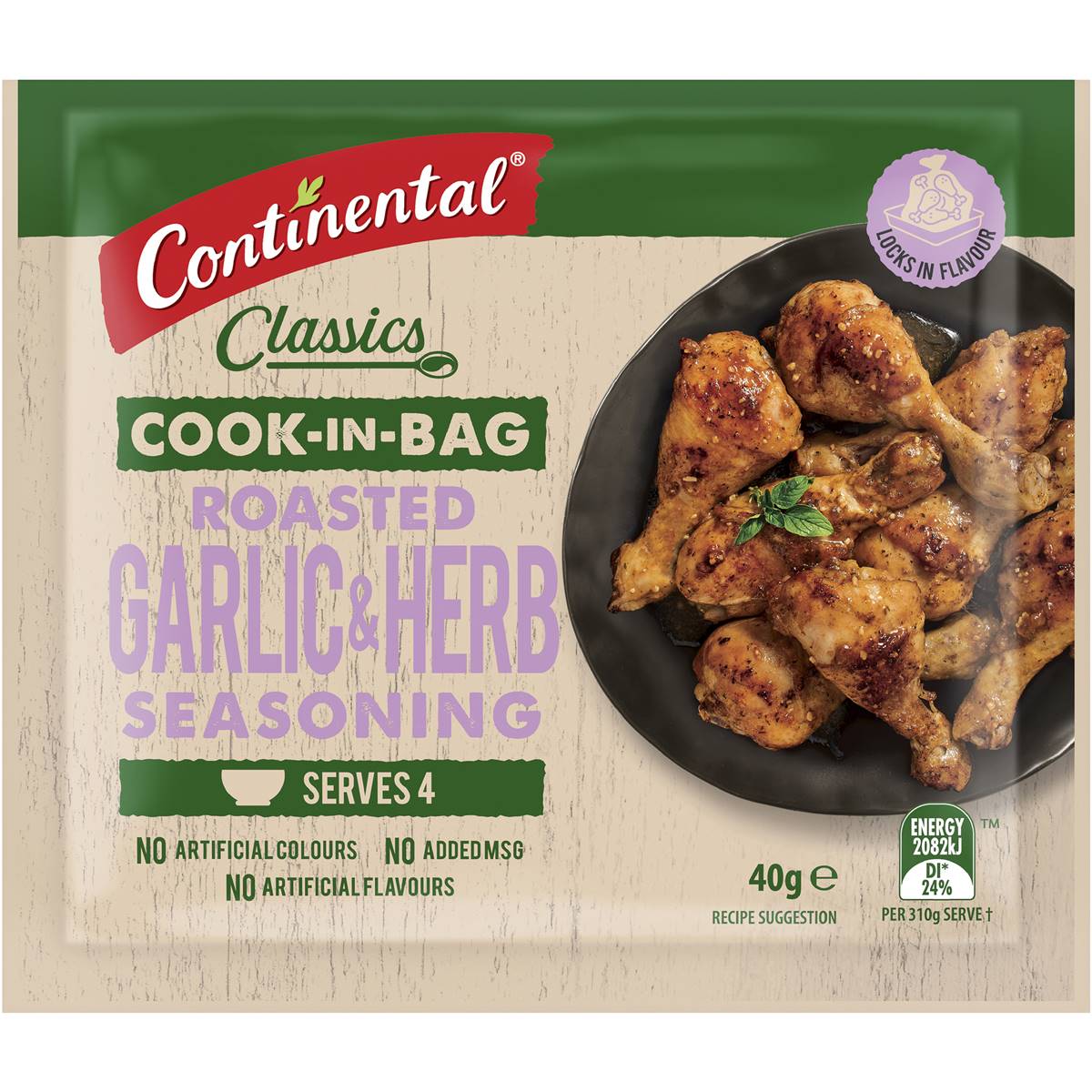Continental Cook-in-bag Recipe Base Roasted Garlic & Herbs