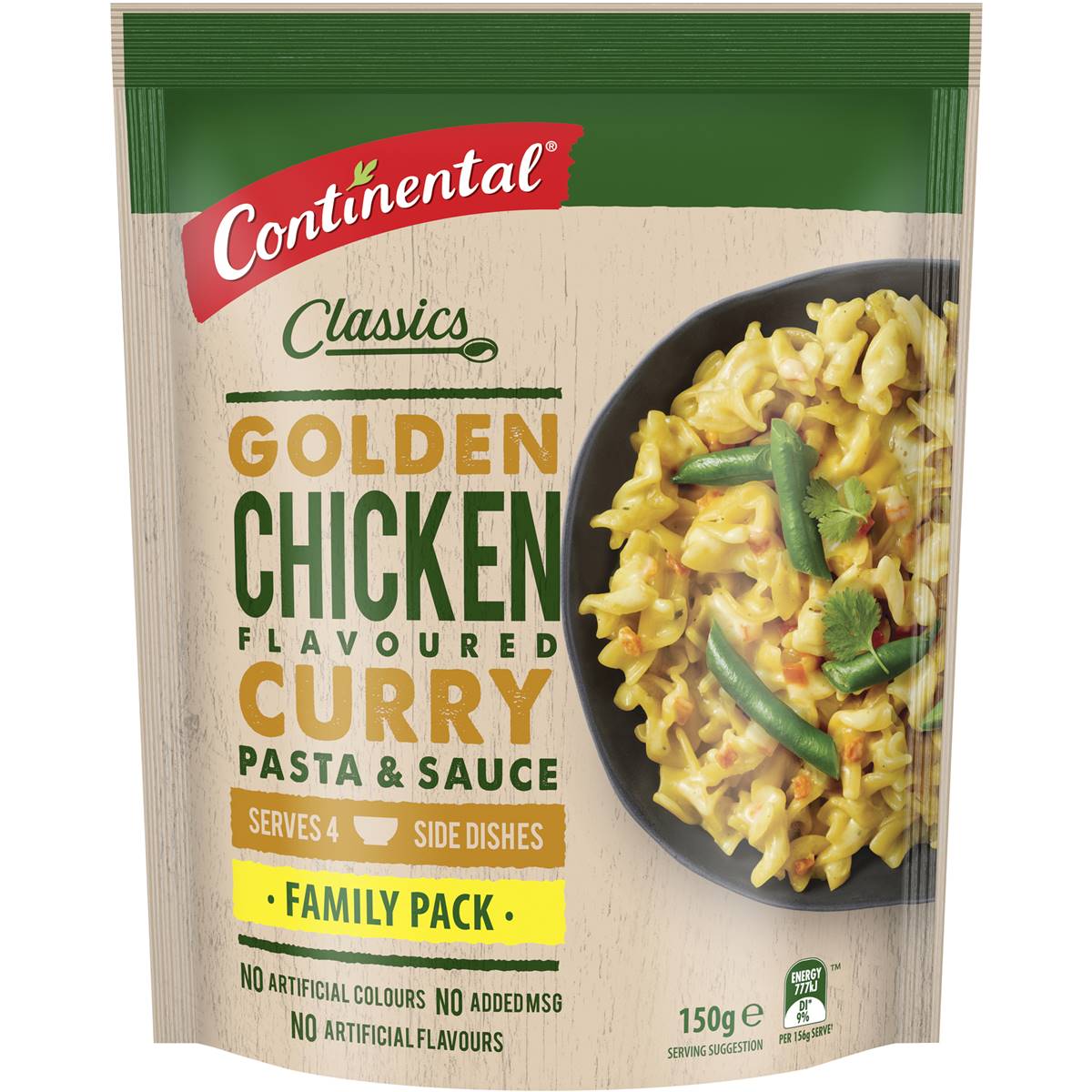 Continental Pasta & Sauce Chicken Curry