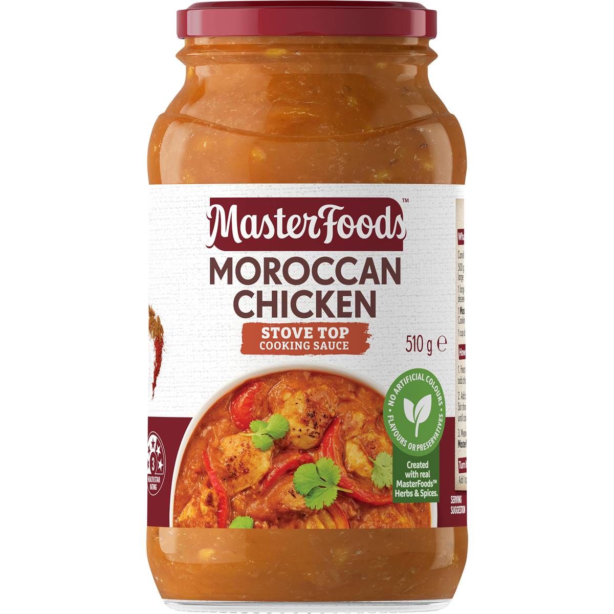 Masterfoods Simmer Sauce Moroccan Chicken