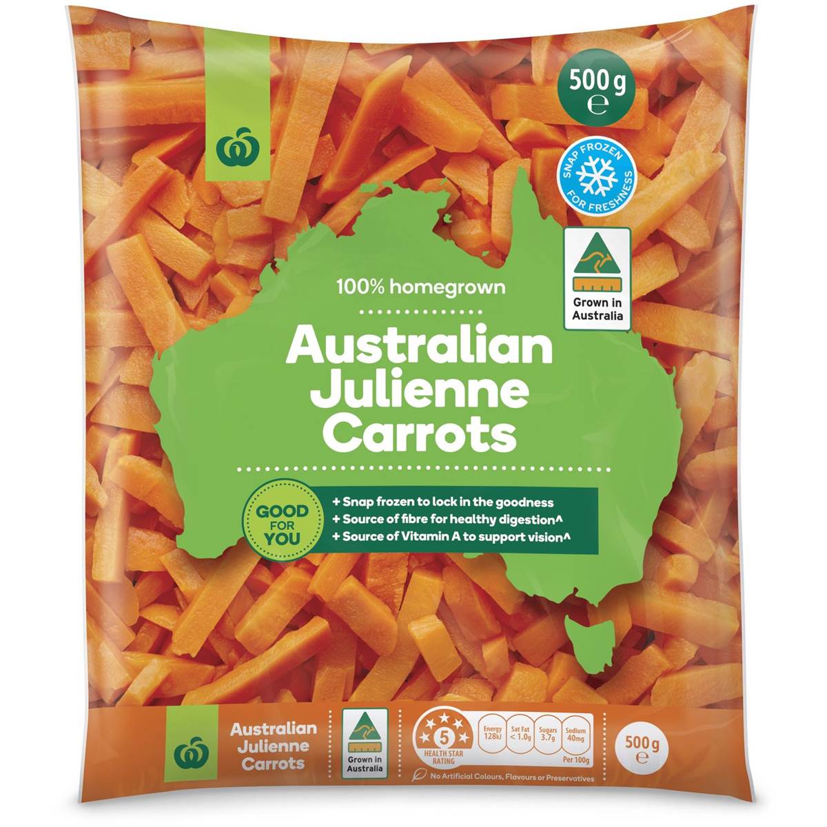 Woolworths Select Carrots Julienne