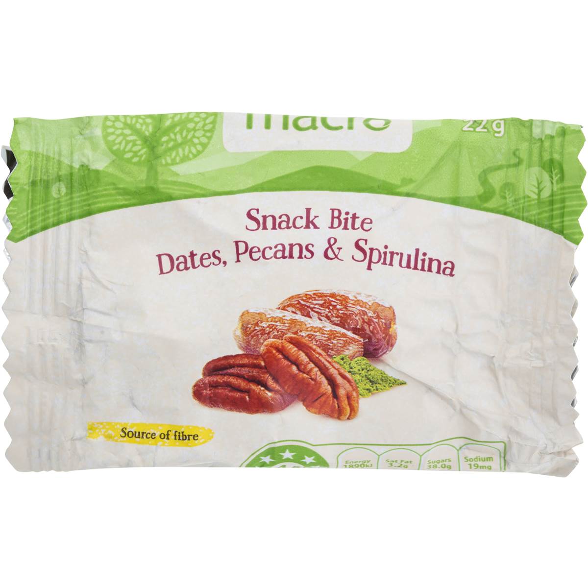 Macro Snack Bites Dates Pecan & Spirulina
