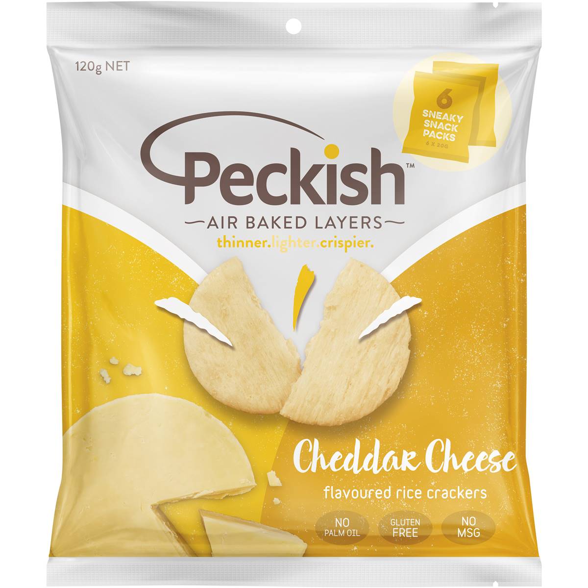 Peckish Rice Crackers Cheese Multibag