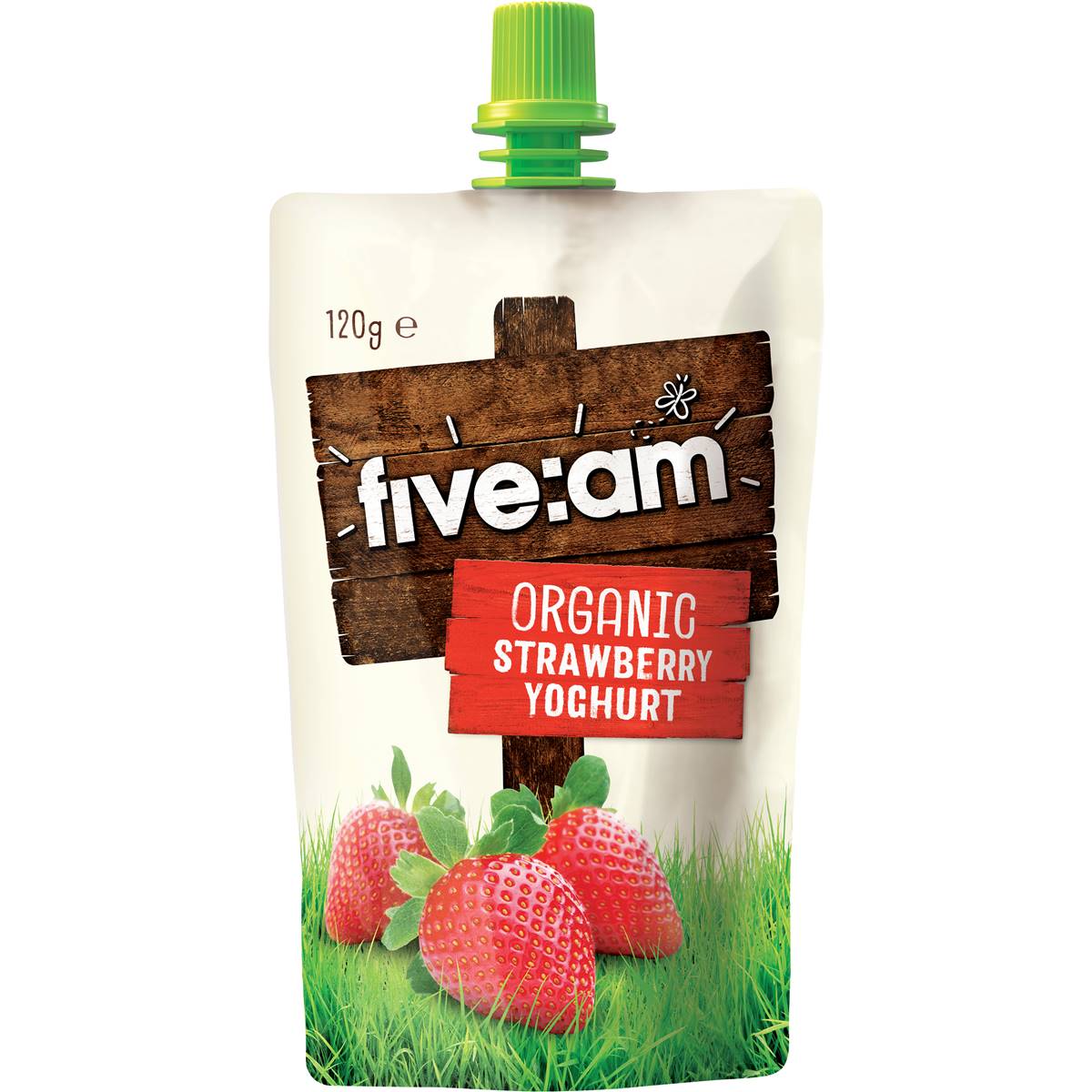 Five:am Organic Squeezy Strawberry Yoghurt