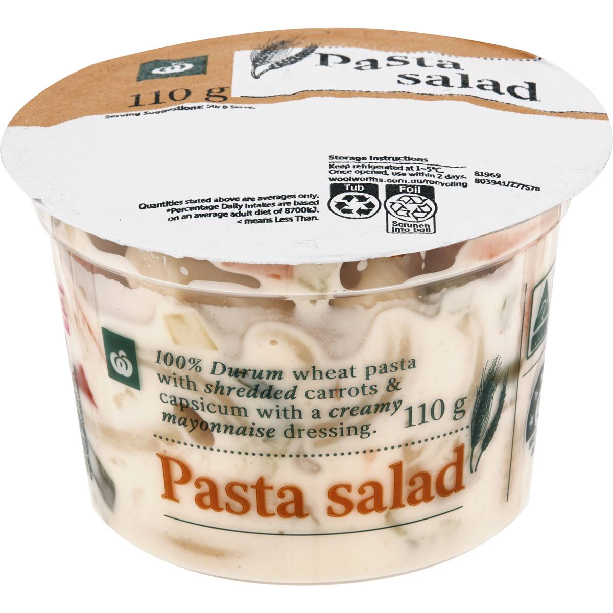 Woolworths Select Pasta Salad 