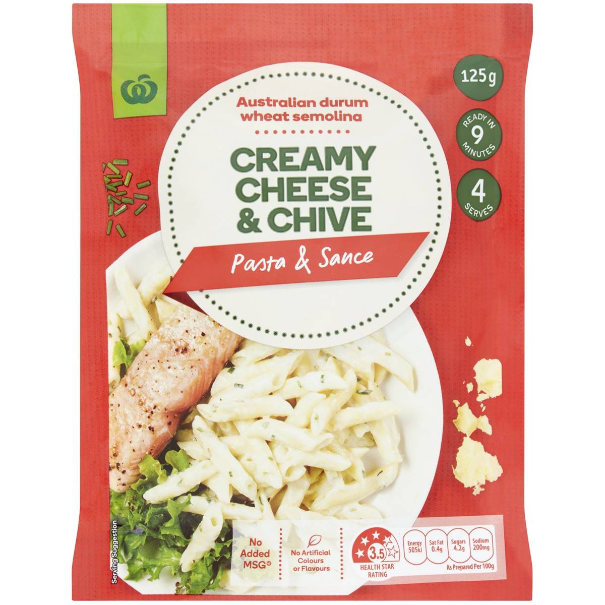 Woolworths Select Creamy Cheese & Chives Pasta