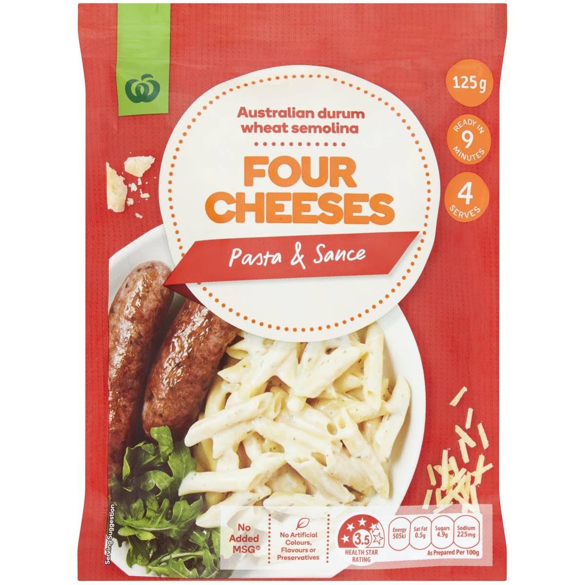 Woolworths Select Four Cheeses Pasta