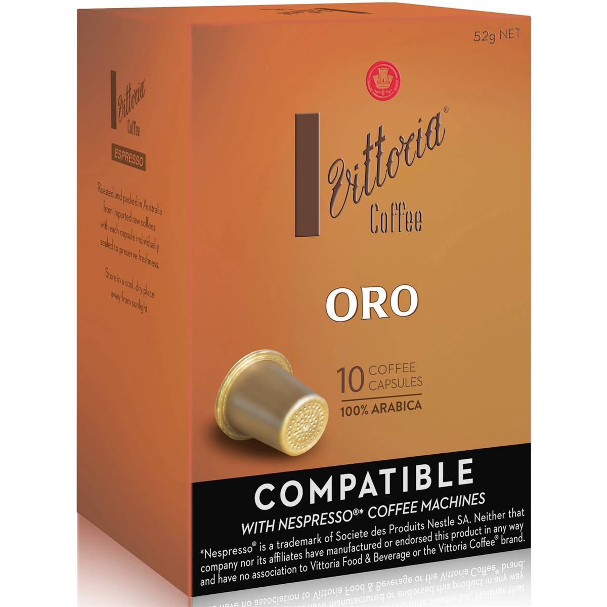 Vittoria Coffee Capsules Oro