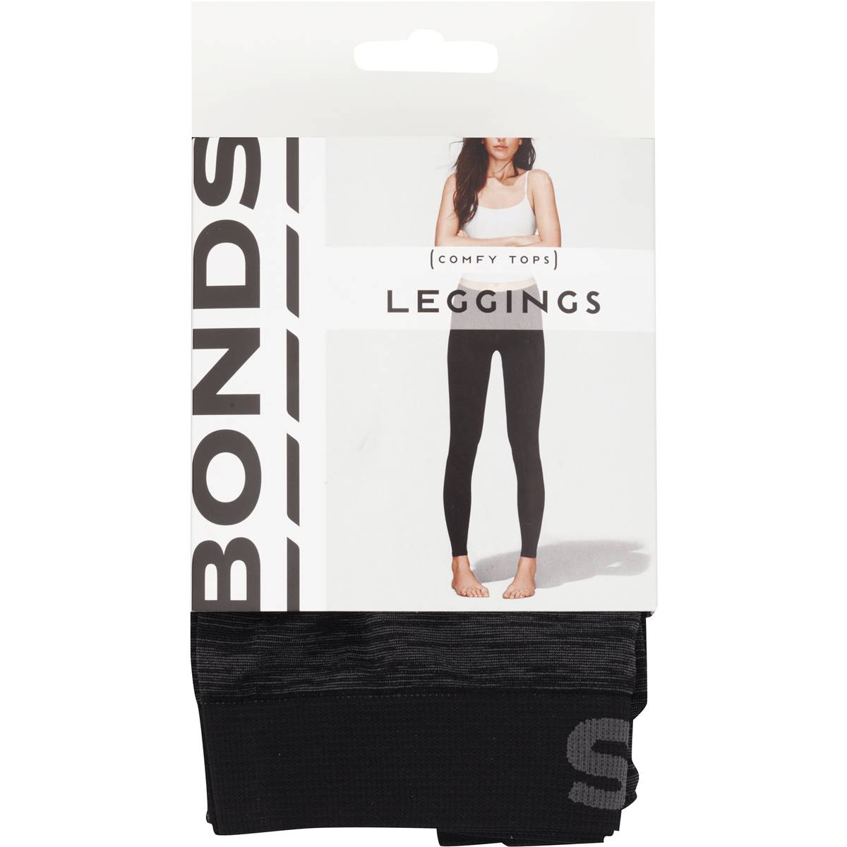 Bonds Comfy Tops  Leggings Black/charcoal Med-lge